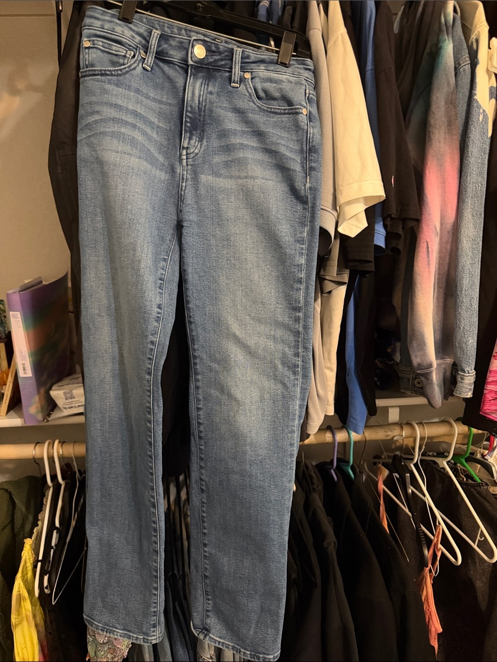 Quince bella stretch straight jeans 26